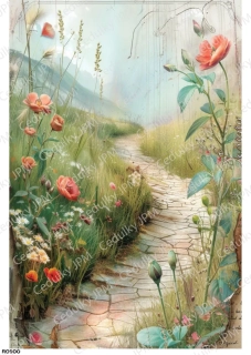 Rýžový a Soft  papír  A4 pro decoupage- R0900