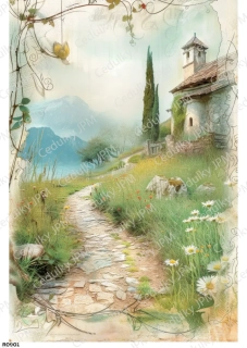 Rýžový a Soft  papír  A4 pro decoupage- R0901