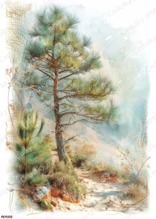 Rýžový a Soft  papír  A4 pro decoupage- R0902