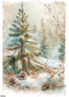Rýžový a Soft  papír  A4 pro decoupage- R0904