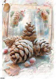 Rýžový a Soft  papír  A4 pro decoupage- R0906