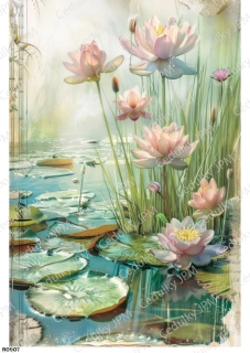 Rýžový a Soft  papír  A4 pro decoupage- R0907