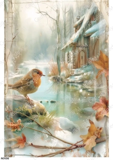 Rýžový a Soft  papír  A4 pro decoupage- R0908