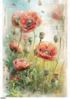 Rýžový a Soft  papír  A4 pro decoupage- R0910