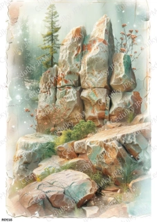 Rýžový a Soft  papír  A4 pro decoupage- R0918