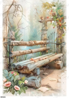Rýžový a Soft  papír  A4 pro decoupage- R0924