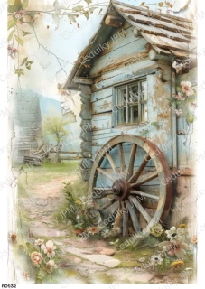 Rýžový a Soft  papír  A4 pro decoupage- R0932