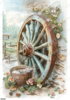 Rýžový a Soft  papír  A4 pro decoupage- R0935