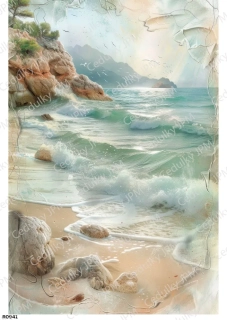 Rýžový a Soft  papír  A4 pro decoupage- R0941
