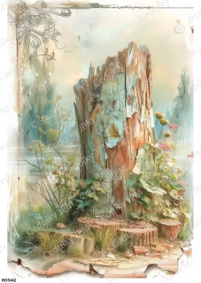 Rýžový a Soft  papír  A4 pro decoupage- R0942