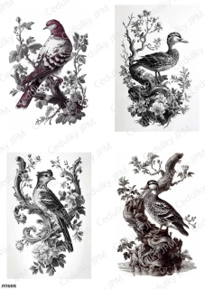 Rýžový a Soft  papír  A4 pro decoupage- R0965