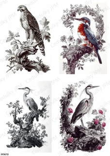 Rýžový a Soft  papír  A4 pro decoupage- R0972