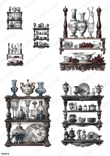 Rýžový a Soft  papír  A4 pro decoupage- R0974