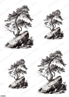 Rýžový a Soft  papír  A4 pro decoupage- R0989