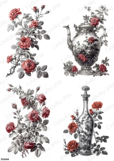 Rýžový a Soft  papír  A4 pro decoupage- R0994