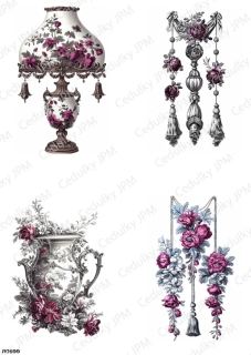 Rýžový a Soft  papír  A4 pro decoupage- R0999