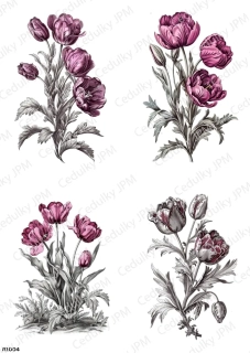 Rýžový a Soft  papír  A4 pro decoupage- R01004