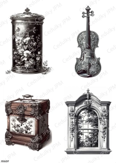 Rýžový a Soft  papír  A4 pro decoupage- R01007