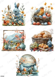 Rýžový a Soft  papír  A4 pro decoupage- R01012