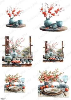 Rýžový a Soft  papír  A4 pro decoupage- R01017