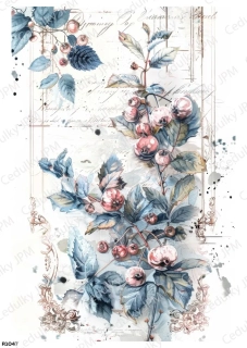 Rýžový a Soft  papír  A4 pro decoupage- R01047