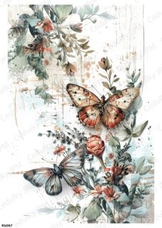 Rýžový a Soft  papír  A4 pro decoupage- R01057