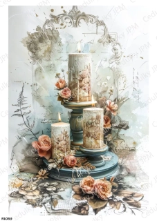 Rýžový a Soft  papír  A4 pro decoupage- R01059