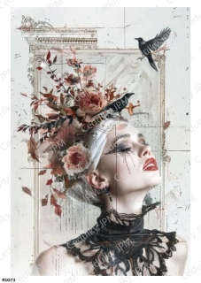 Rýžový a Soft papír A4 pro decoupage- R01073