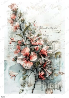 Rýžový a Soft papír A4 pro decoupage- R01101