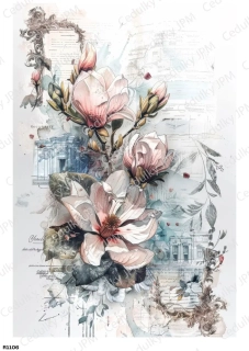 Rýžový a Soft papír A4 pro decoupage- R01106