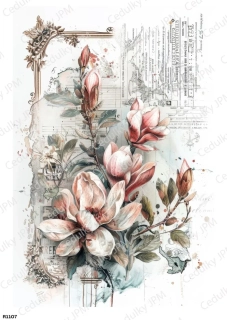 Rýžový a Soft papír A4 pro decoupage- R01107
