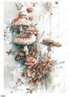 Rýžový a Soft papír A4 pro decoupage- R01108