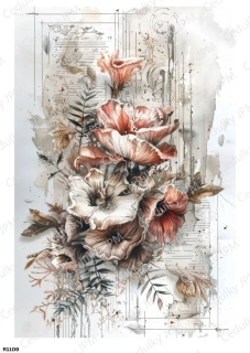 Rýžový a Soft papír A4 pro decoupage- R01109