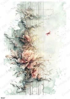 Rýžový a Soft  papír  A4 pro decoupage- R01117