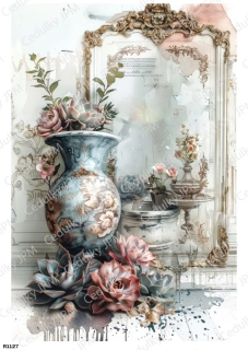 Rýžový a Soft  papír  A4 pro decoupage- R01127