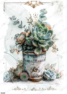 Rýžový a Soft  papír  A4 pro decoupage- R01128