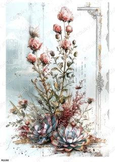 Rýžový a Soft  papír  A4 pro decoupage- R01130