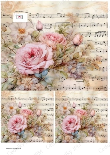 Rýžový a Soft  papír  A4 pro decoupage- R01203