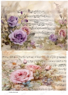 Rýžový a Soft  papír  A4 pro decoupage- R01206