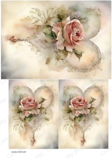 Rýžový a Soft  papír  A4 pro decoupage- R01207