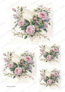 Rýžový a Soft  papír  A4 pro decoupage- R01208