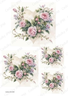 Rýžový a Soft  papír  A4 pro decoupage- R01209