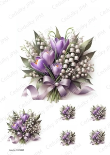 Rýžový a Soft  papír  A4 pro decoupage- R01219