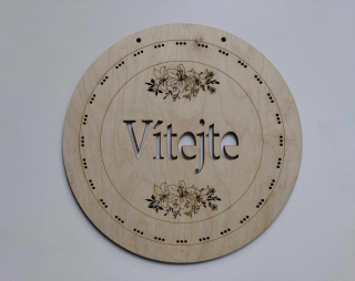 Šablona pro pletení věnce Vítejte - PEDIG