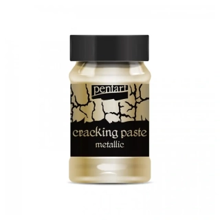 Praskající pasta metallic Pentart 100 ml- Starozlatá