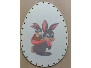 Vajíčko s obrázkem zajíček č.3