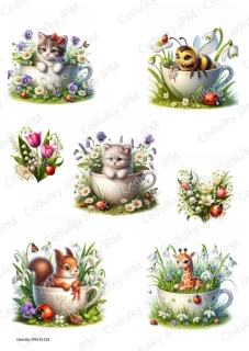 Rýžový a Soft  papír  A4 pro decoupage- R01225