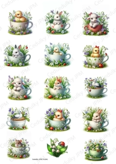 Rýžový a Soft  papír  A4 pro decoupage- R01241