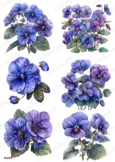 Rýžový a Soft  papír  A4 pro decoupage- R01268
