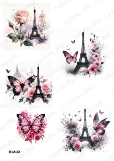 Rýžový a Soft  papír  A4 pro decoupage- R01303